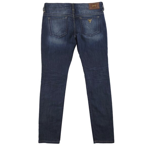 Guess Daredevil Jeans Skinny Leg Stretch Low Rise Women's 31 Measures 34x33 NWT - Picture 3 of 12